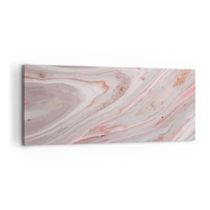 Obraz na plátne - Tekutá ružová - 100x40 cm