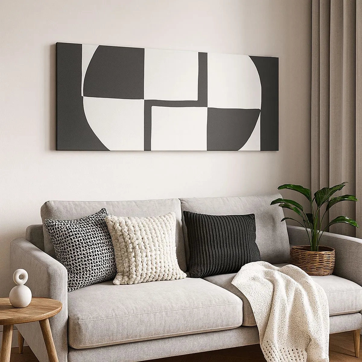 Obraz na plátne - Antitéza – syntéza - 100x40 cm