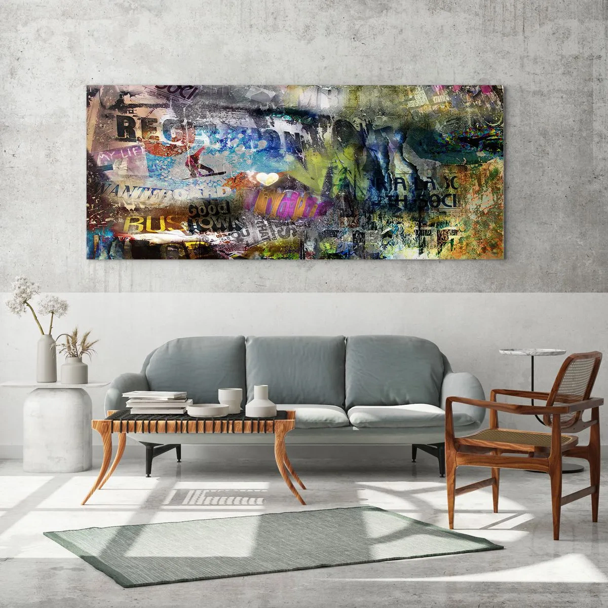 Obraz na skle - Koláž spomienok - 100x40 cm