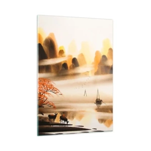 Obraz na skle - Ďalej ako na Ďalekom východe - 50x70 cm