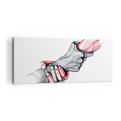 Obraz na plátne - Ste v dobrých rukách - 120x50 cm