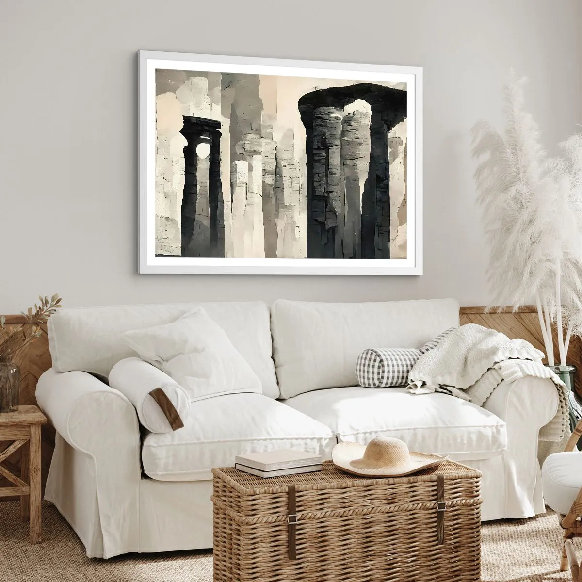 Plagát v bielom ráme - Majestátnosť starožitnosti - 70x50 cm