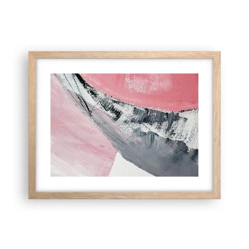 Plagát v ráme zo svetlého duba - Zladená kompozícia - 40x30 cm