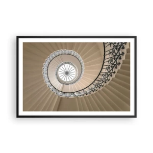 Plagát v čiernom ráme - Vnútri mušle - 91x61 cm