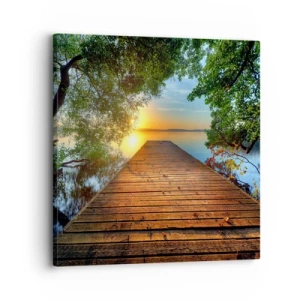 Obraz na plátne - Neponáhľaj sa, posaď sa - 30x30 cm