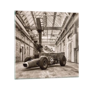 Obraz na skle - Odpočinok víťaza - 40x40 cm