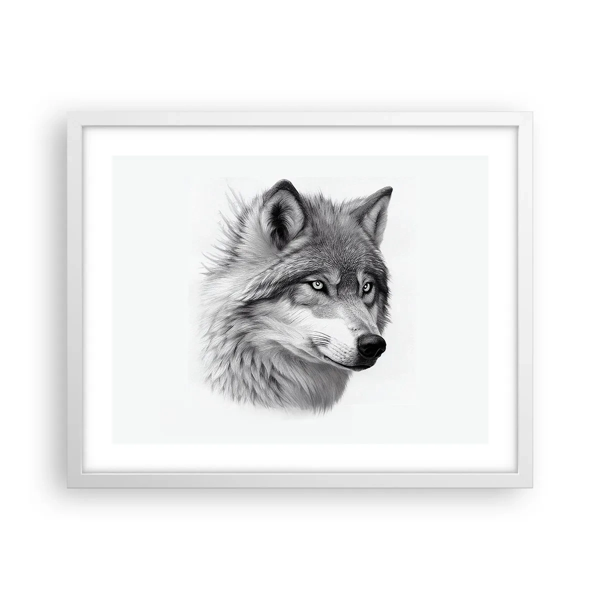 Plagát v bielom ráme - Alfa – bezpochyby - 50x40 cm