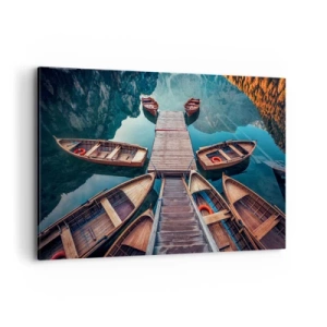 Obraz na plátne - Čakám v prístave - 120x80 cm