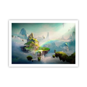 Plagát - Uprostred neba - šťastné ostrovy - 91x61 cm