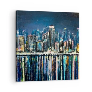 Obraz na plátne - Kaskáda svetiel - 60x60 cm