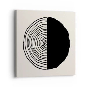 Obraz na plátne - Pol na pol - 30x30 cm