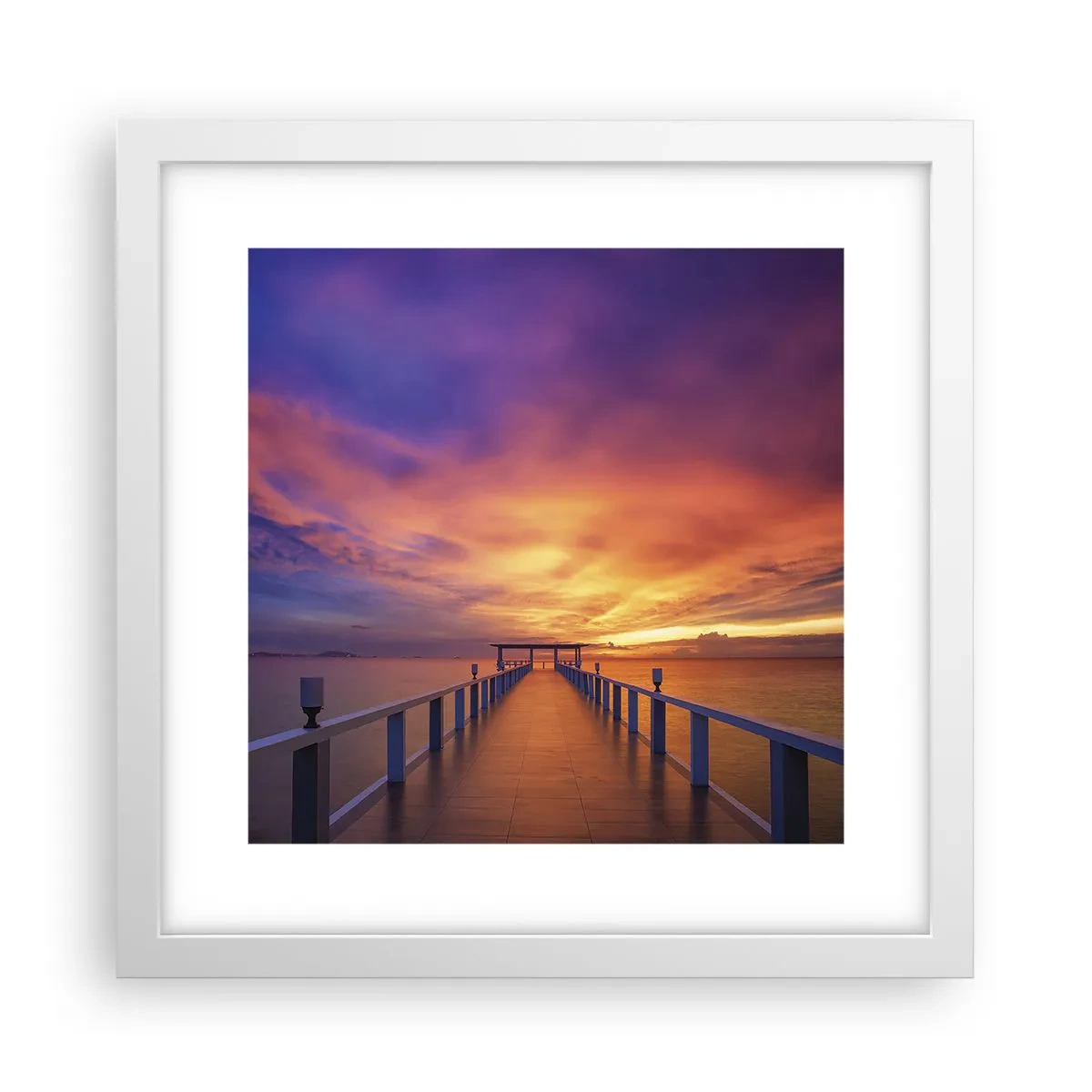 Plagát v bielom ráme - Bez konca - 30x30 cm