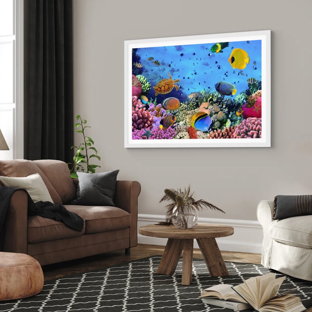 Plagát v bielom ráme - Čo vieme o živote… - 40x30 cm