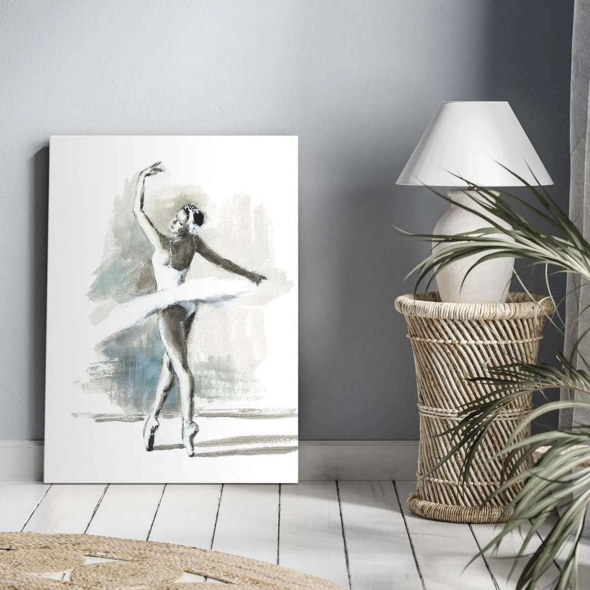 Obraz na plátne - Zakliata do labute - 45x80 cm