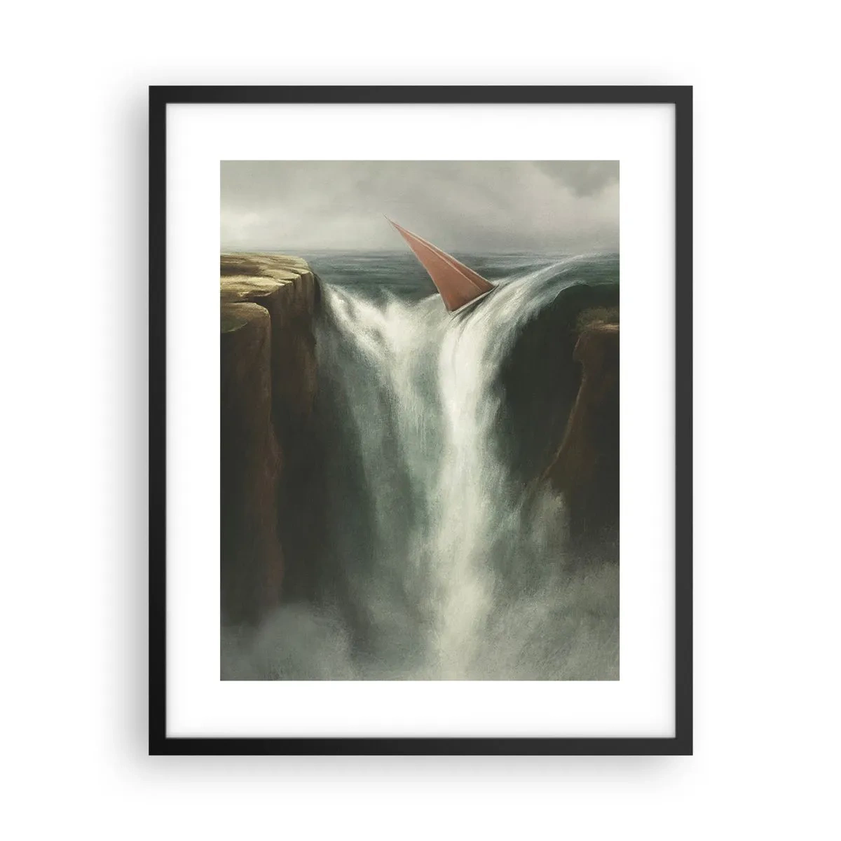 Plagát v čiernom ráme - Životné varovanie - 40x50 cm