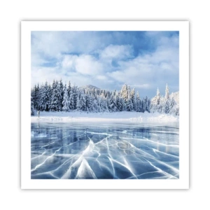 Plagát - Oslnivý a kryštalický pohľad - 60x60 cm