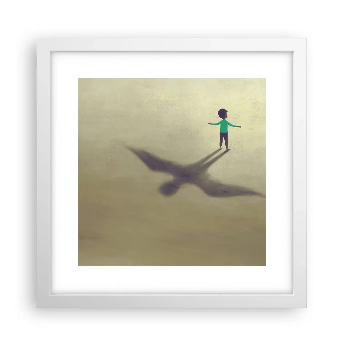 Plagát v bielom ráme - Hrdina budúcnosti - 30x30 cm