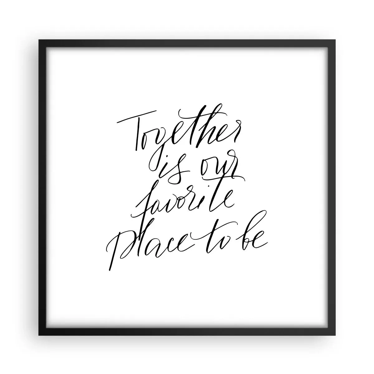 Plagát v čiernom ráme - Cítite to tiež? - 50x50 cm