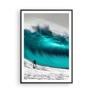 Plagát v čiernom ráme - Výzva prijatá - 70x100 cm