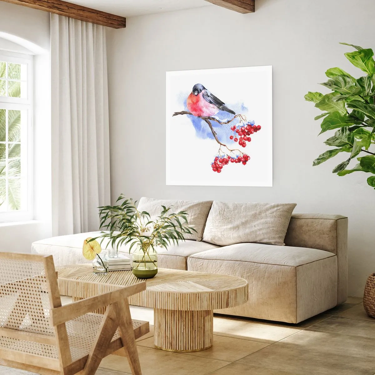 Plagát - Farebná zima - 60x60 cm