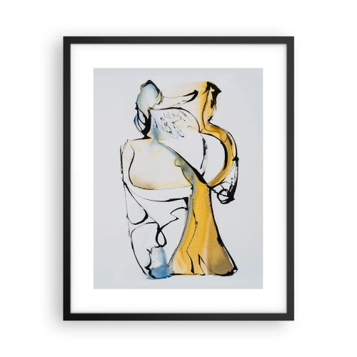 Plagát v čiernom ráme - Sklenená abstrakcia - 40x50 cm
