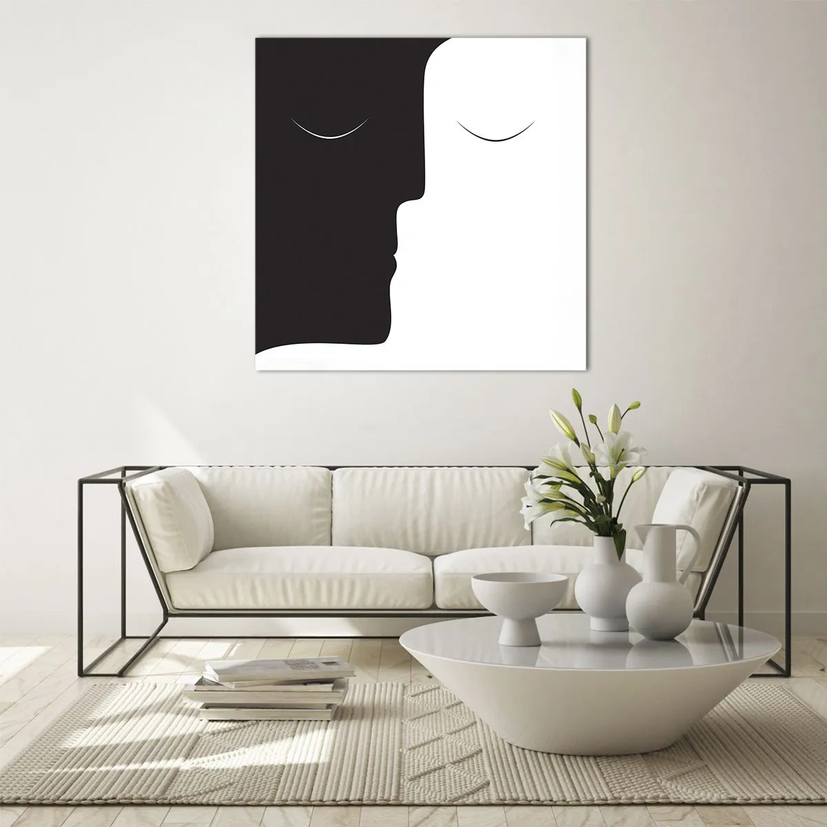 Obraz na skle - Jednota protikladov - 60x60 cm