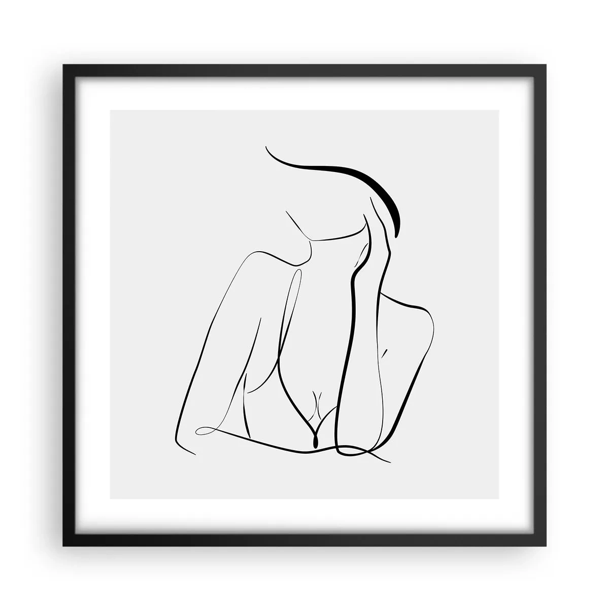 Plagát v čiernom ráme - Na vlne snov - 50x50 cm