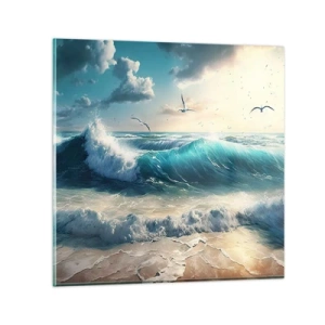 Obraz na skle - Šušťanie len pre teba - 40x40 cm