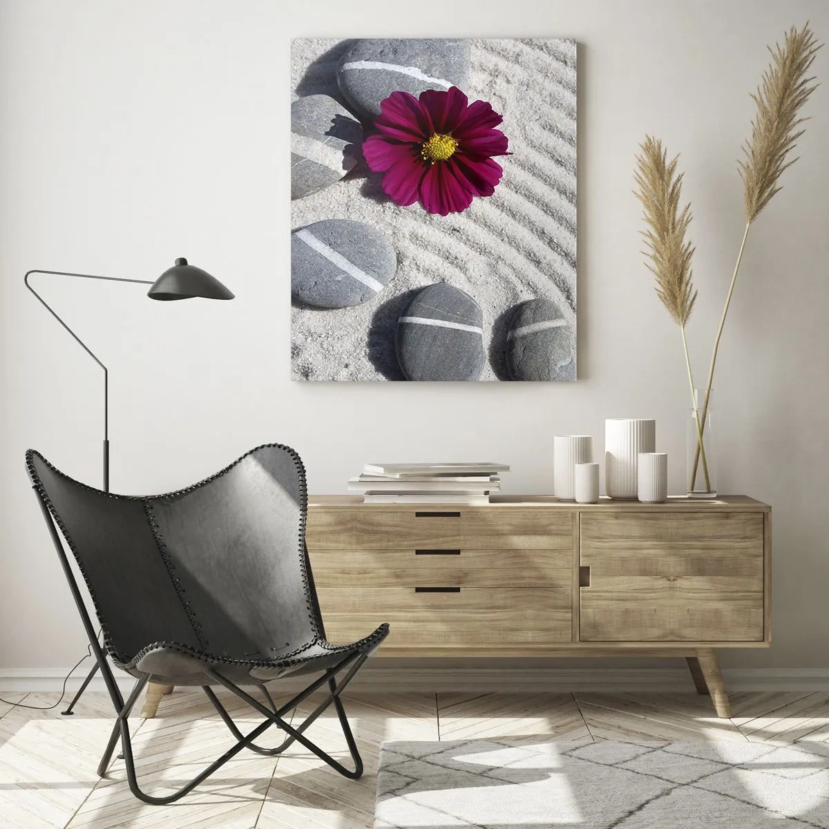 Obraz na skle - Energia a pokoj magického kruhu prírody - 50x70 cm