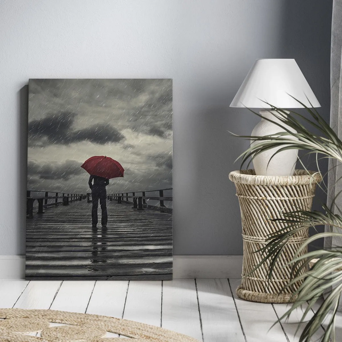 Obraz na plátne - Nevadí, že prší - 50x70 cm