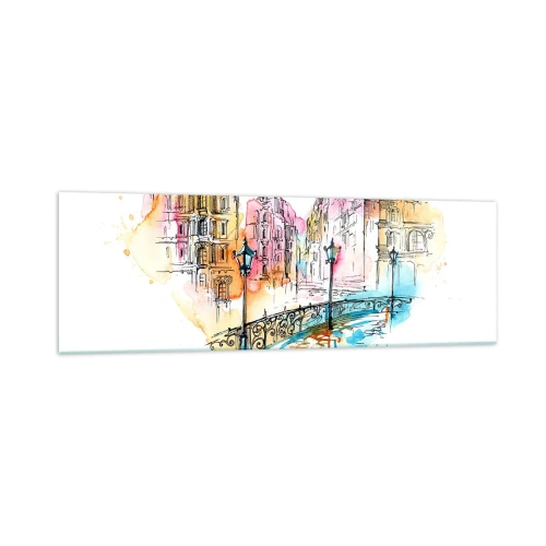 Obraz na skle - Srdce mesta - 160x50 cm