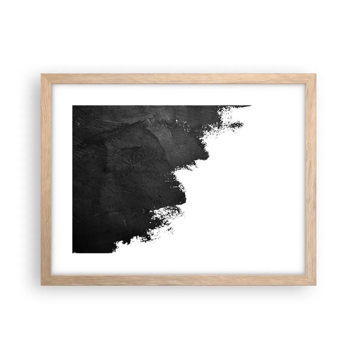 Plagát v ráme zo svetlého duba - Živly: zem - 40x30 cm