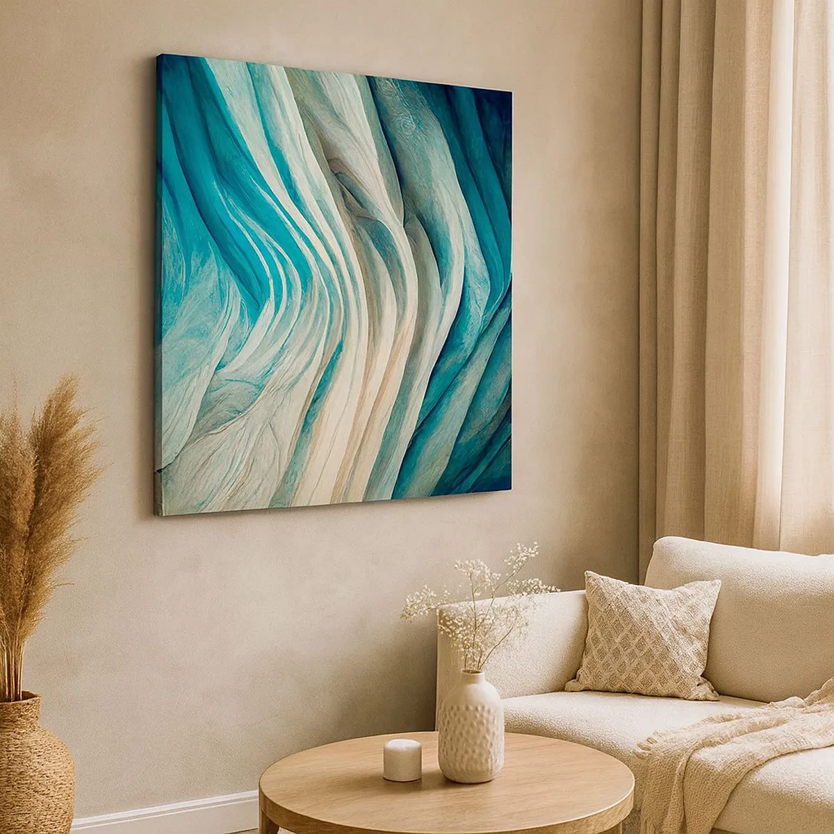 Obraz na plátne - Modrá neukojiteľnosť - 30x30 cm