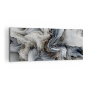 Obraz na plátne - Kameň a kvet - 100x40 cm