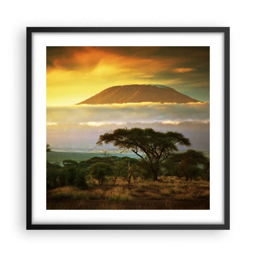 Plagát v čiernom ráme - Sen cestovateľa - 50x50 cm