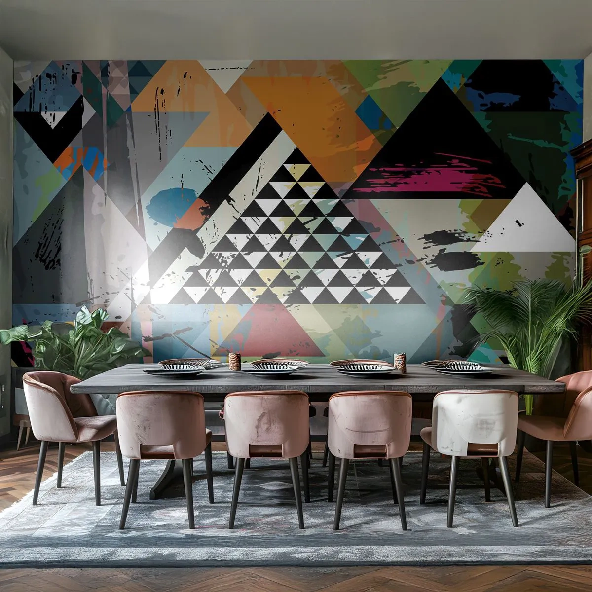 Fototapeta Standard Eco - Aké je to jednoduché - Abstrakcia, Kus, Grafika - 350x256 cm