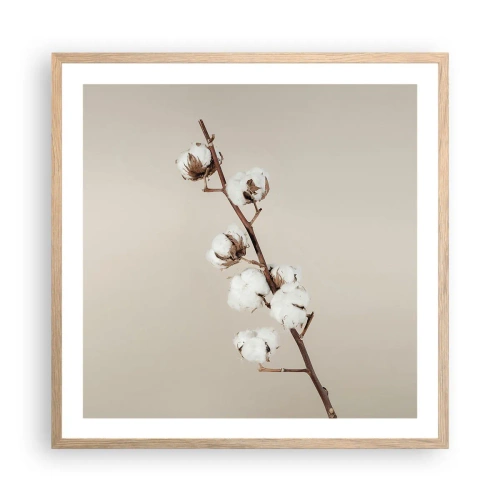 Plagát v ráme zo svetlého duba - Pri zdroji mäkkosti - 60x60 cm