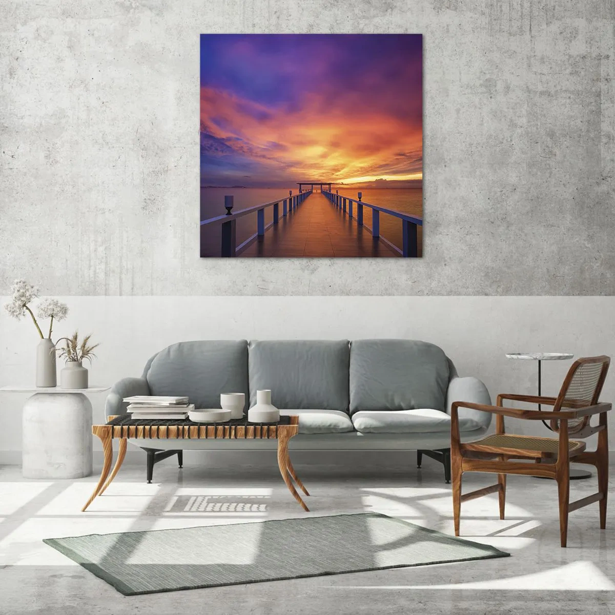 Obraz na skle - Bez konca - 70x70 cm