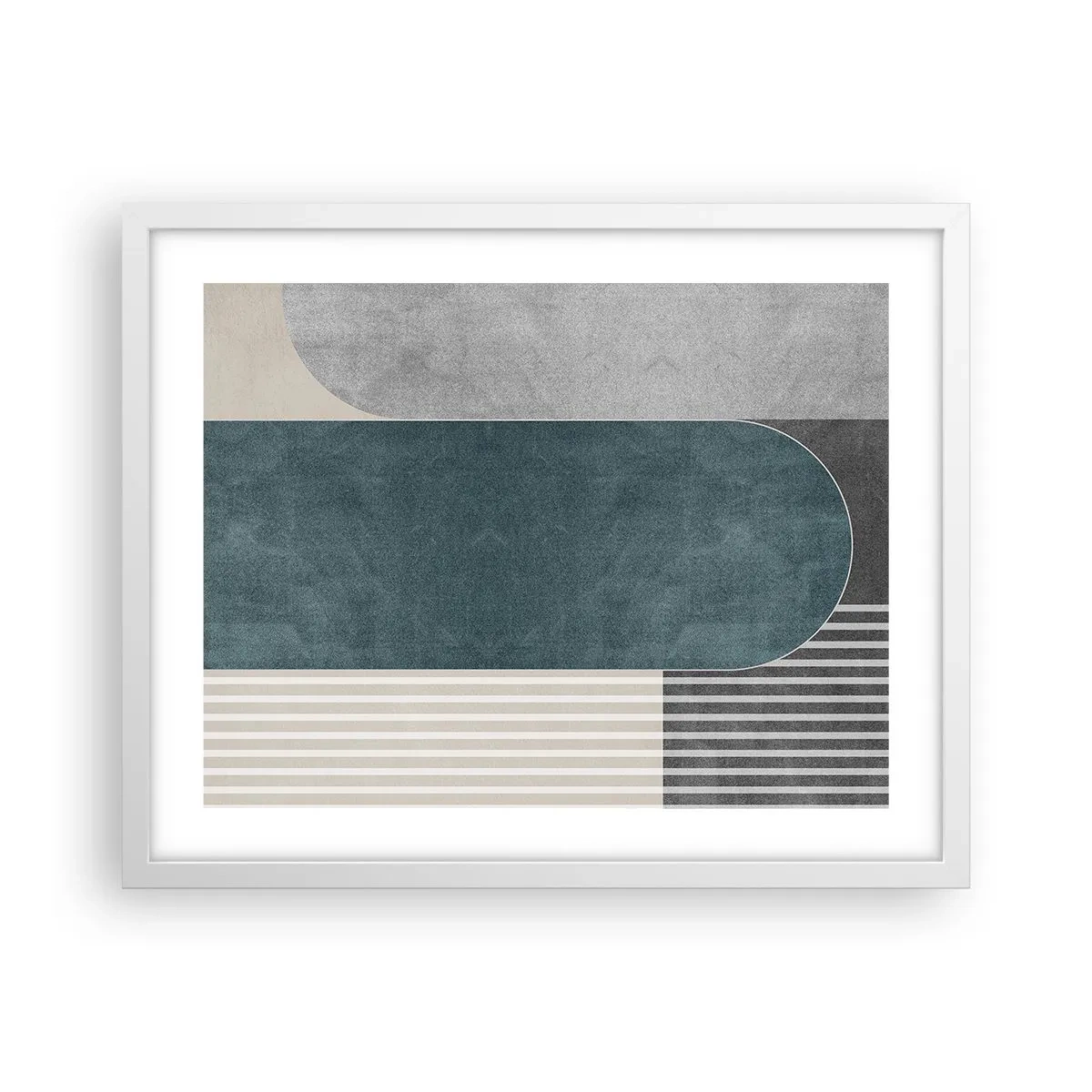 Plagát v bielom ráme - Kompozícia na úrovni - 50x40 cm