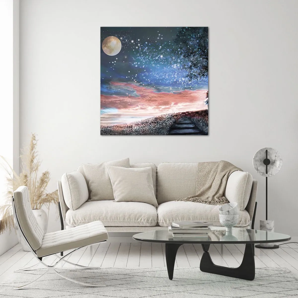 Obraz na skle - Hviezdicovité predstavenie - 60x60 cm