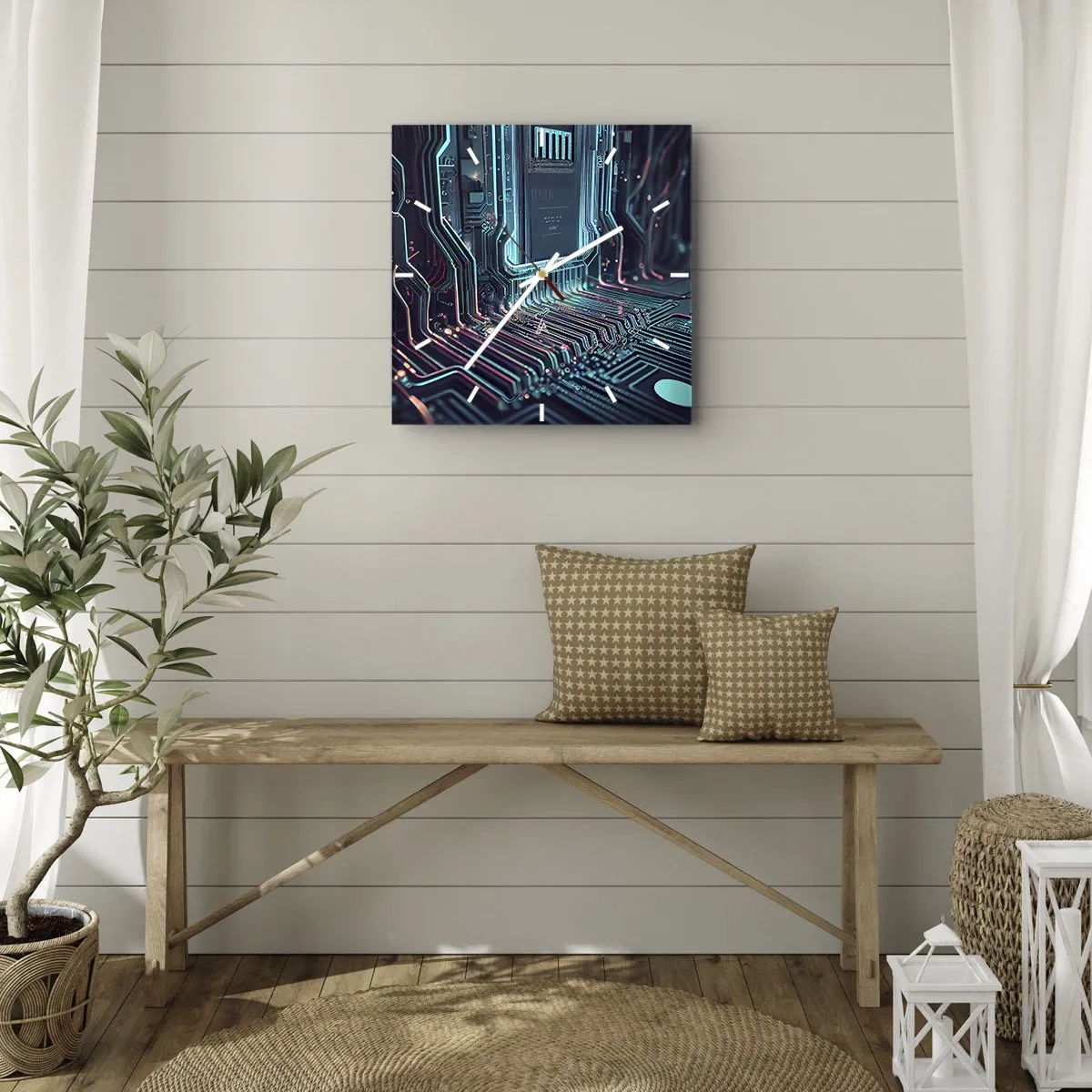 Nástenné hodiny - Len tak premýšľam… - 30x30 cm