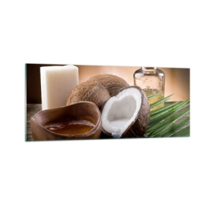 Obraz na skle - Zdravie z tropických ostrovov - 100x40 cm