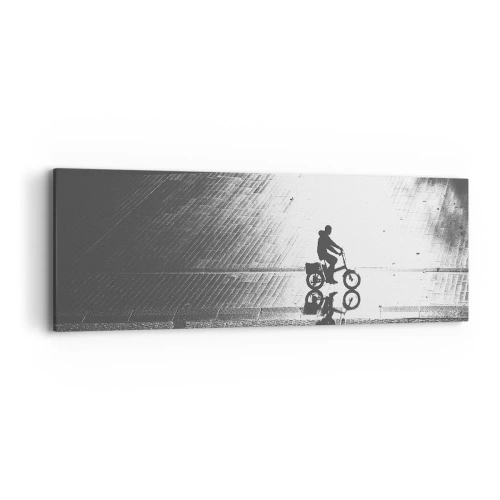 Obraz na plátne - Dopredu, cez mesto - 90x30 cm