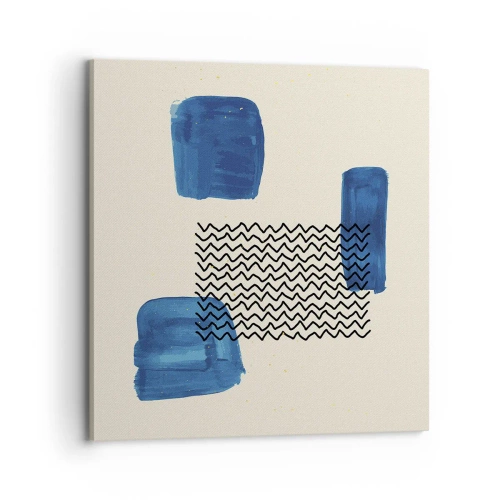 Obraz na plátne - Abstraktné kvarteto - 70x70 cm