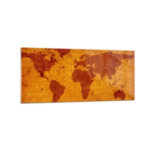 Obraz na skle - Pozvánka na cestovanie - 120x50 cm