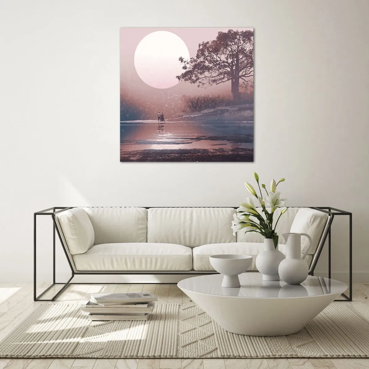 Obraz na skle - Nočné zázraky - 60x60 cm