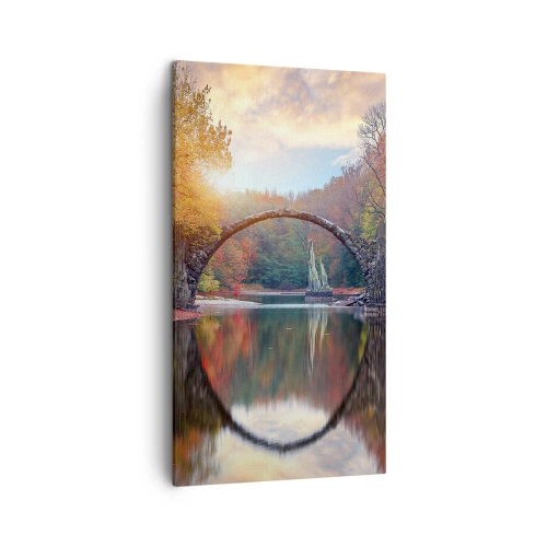Obraz na plátne - Za zrkadlom - 45x80 cm