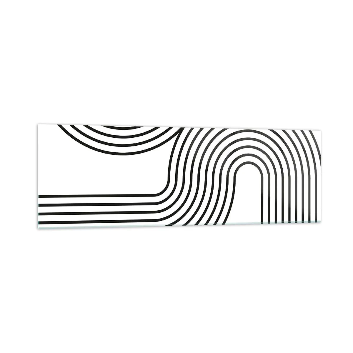 Obraz na skle - V zákrute - 160x50 cm