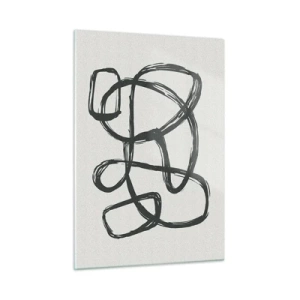 Obraz na skle - Abstrakcie v slučke - 50x70 cm