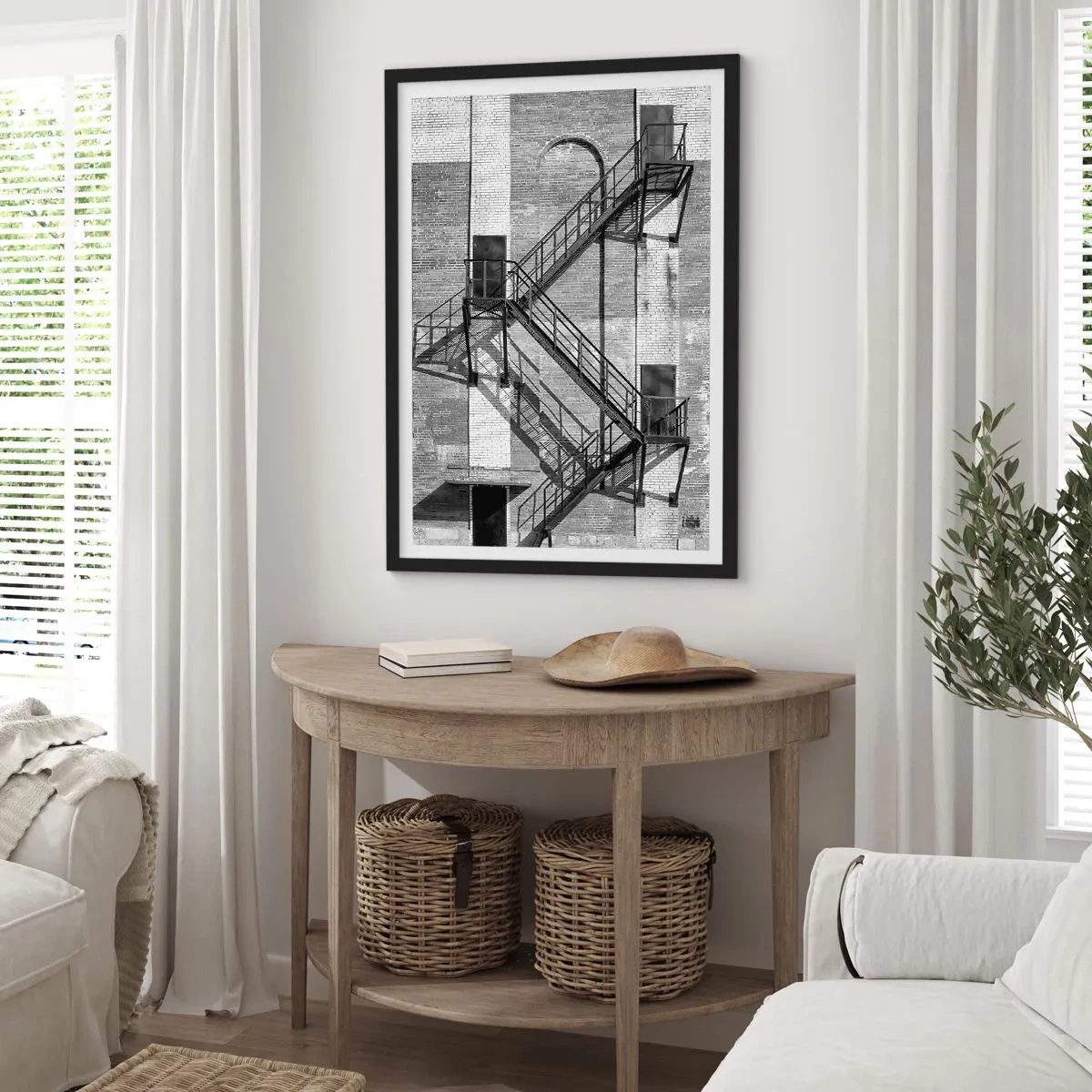Plagát v čiernom ráme - Priemyselný štýl - 50x70cm - Industriálny štýl - Moderná nástenná dekorácia do obývacej izby a spálne ARTTOR